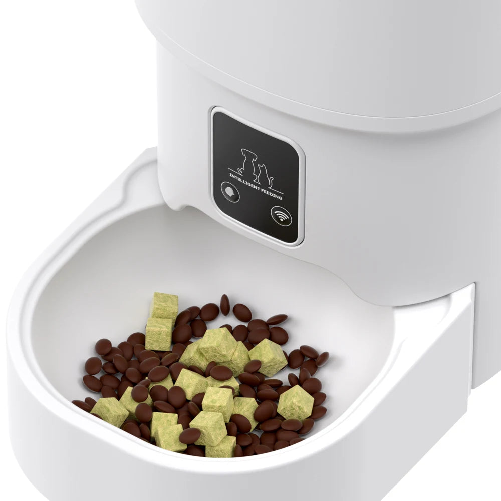 ZYfeeder 4L WiFi Smart Automatic Cat Feeder with Programmable Timer and LCD