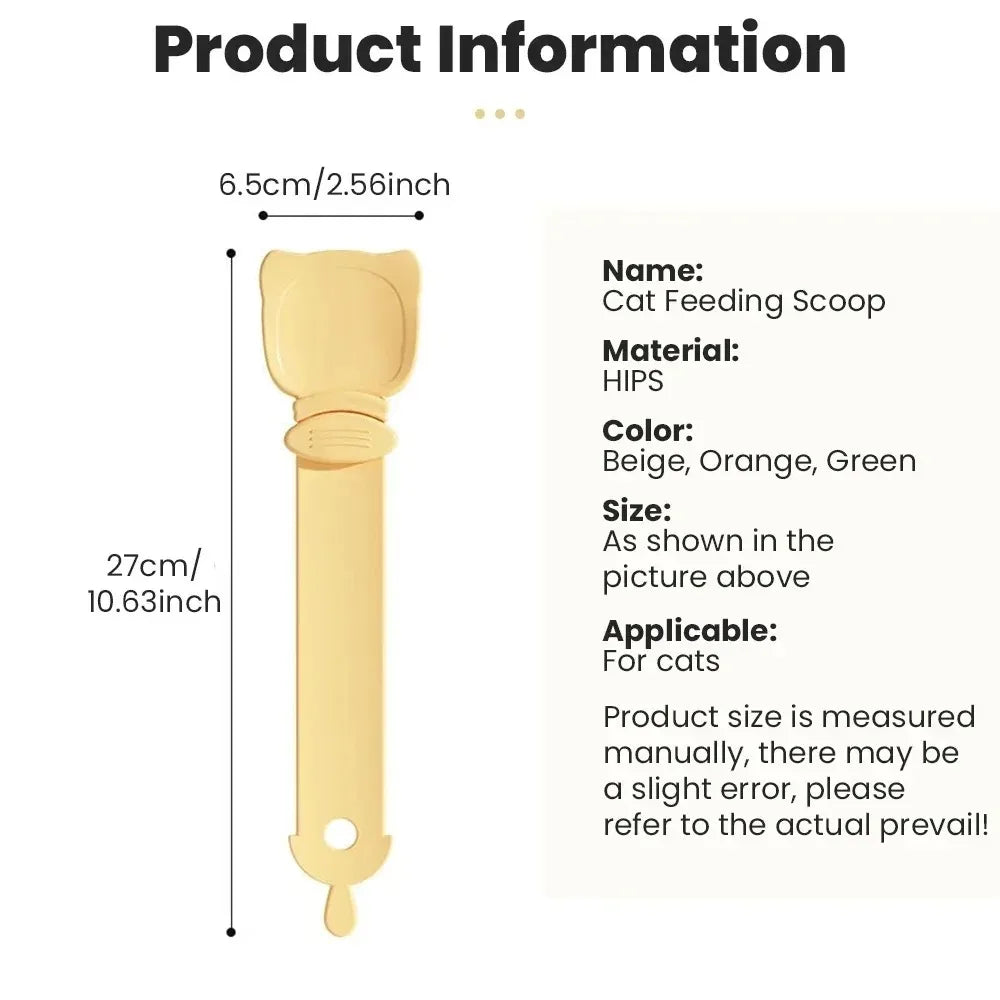 Cat Food Feeding Spoon with Long Handle | Lickable Treat Dispenser for Wet Food & Pastes (1-3 Pack)