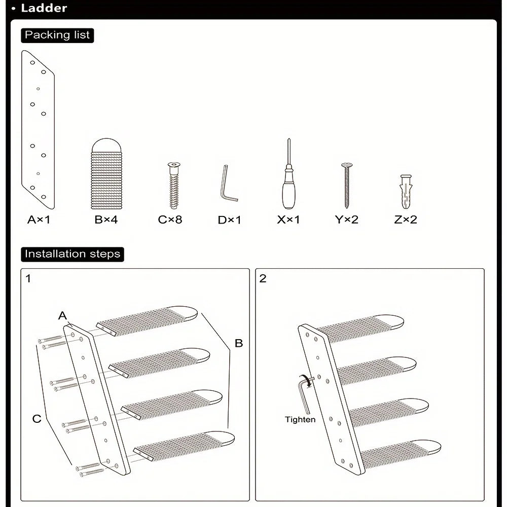 Modular Cat Wall Climbing System - Natural Wood Wall-Mounted Shelves, Steps & Hideaways