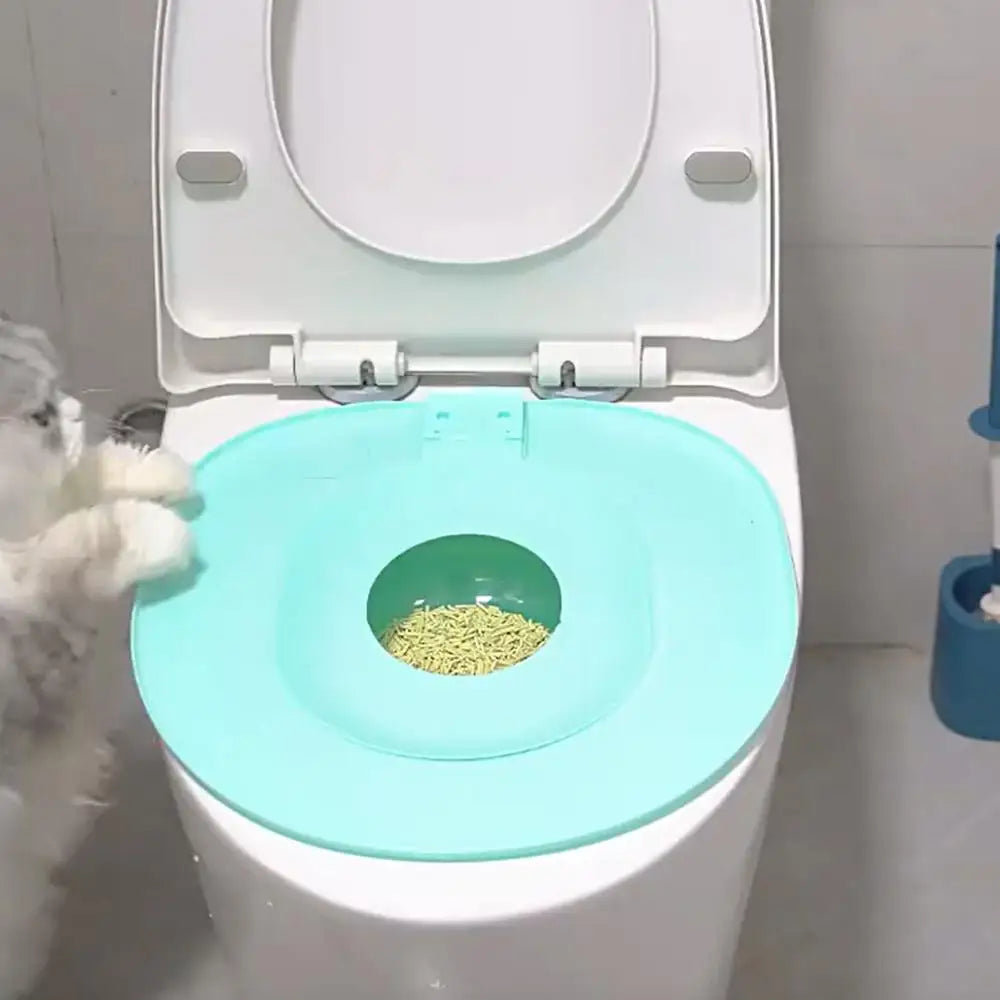 Cat Toilet Training Kit - Progressive Litter-Free System with Adjustable Rings & Secure Mounting