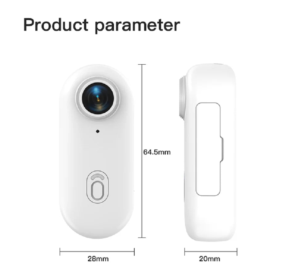 WiFi Pet Collar Camera - 4K Ultra HD Action Camera with Magnetic Mount & App Control