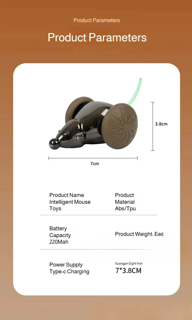 Natural Catnip Mouse Toy - Interactive Play & Entertainment for Cats