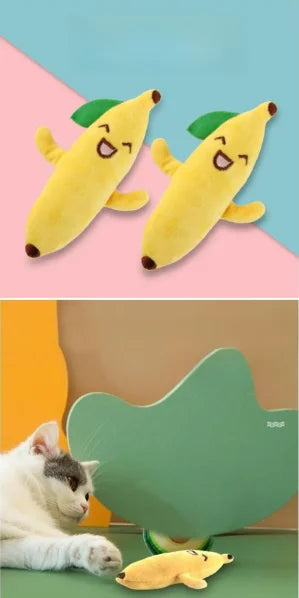 Catnip Plush Cat Toy - Soft Bite-Resistant Cartoon Animal for Dental Health, Play & Comfort