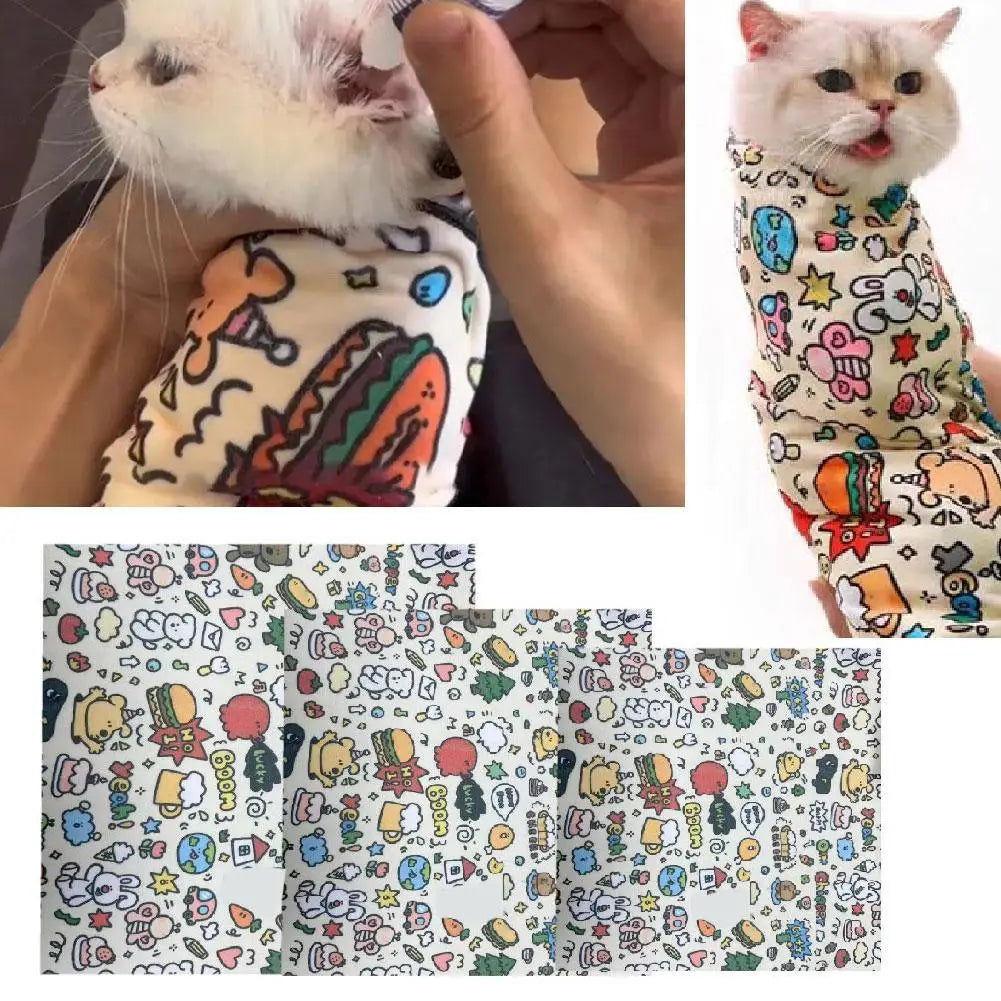 Cat Restraint Wrap - Self-Adhesive Anti-Scratch Grooming Aid for Nail Trimming, Cleaning & Vet Visits