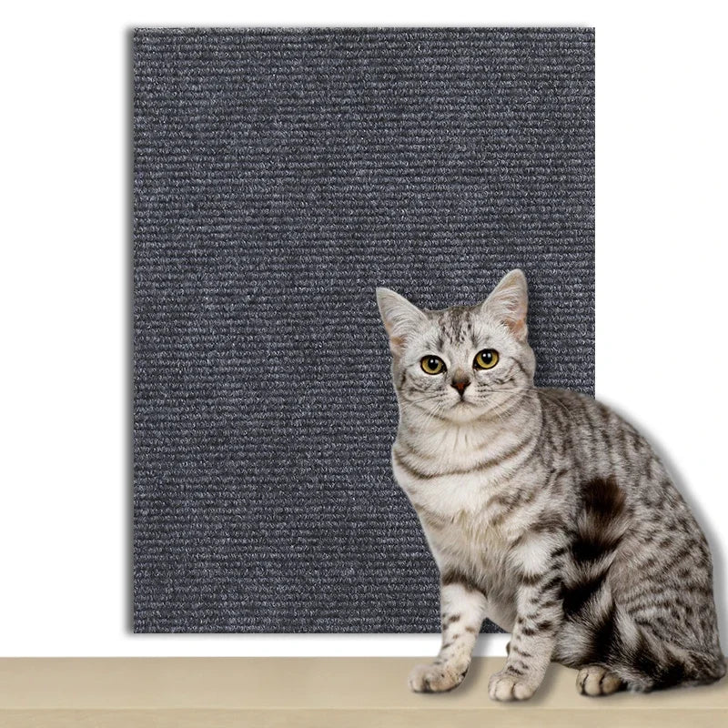 Self-Adhesive Cat Scratch Protection Mat - Wall & Furniture Guard for Sofas and Chairs