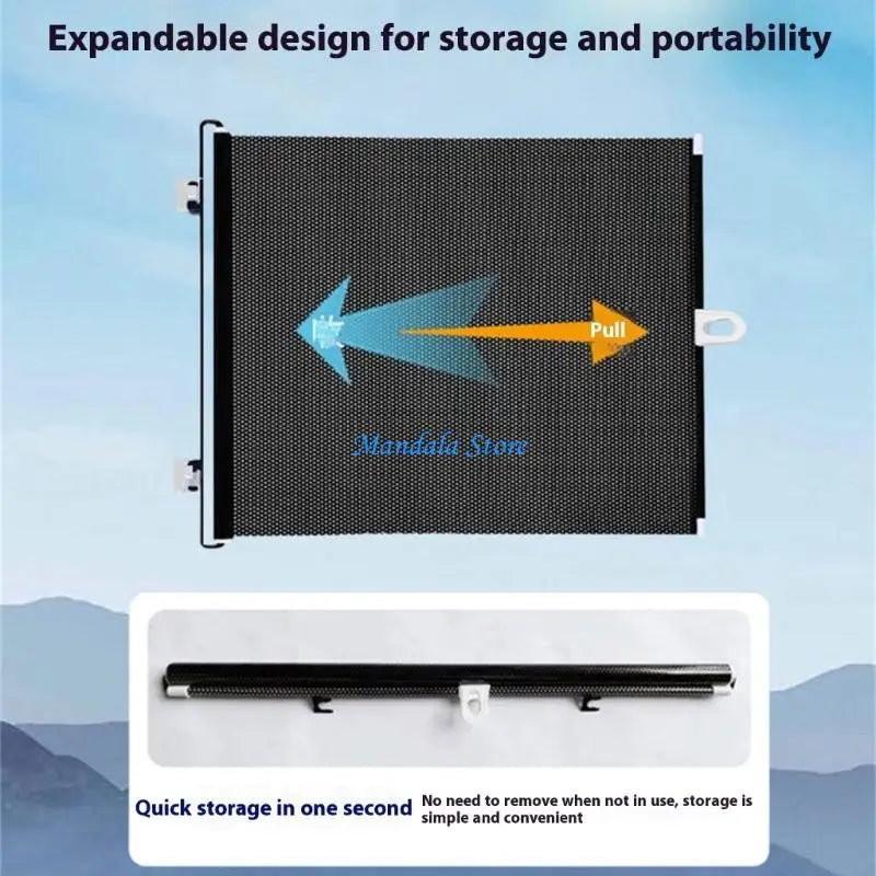 Expandable Cat Barrier Gate - Adjustable Retractable Safety Barrier for Small Pets & Kittens