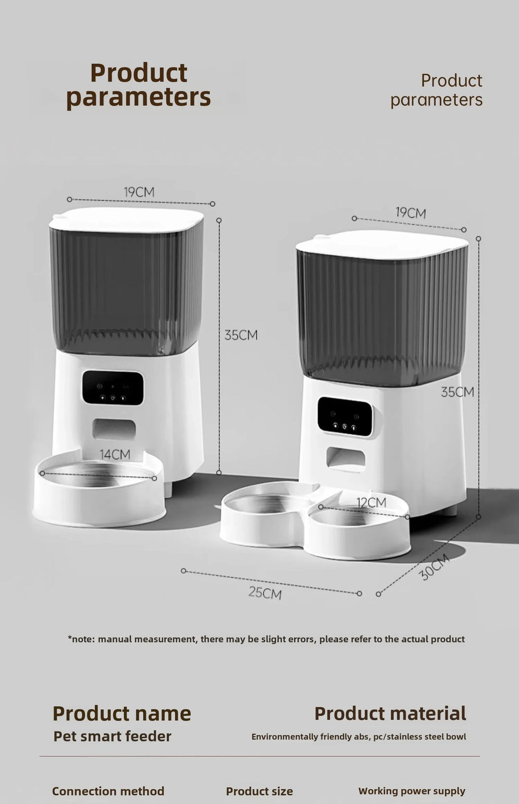Smart WiFi Cat Feeder with HD Camera - 5L Automatic Pet Food Dispenser with Voice Control & Stainless Steel Bowl