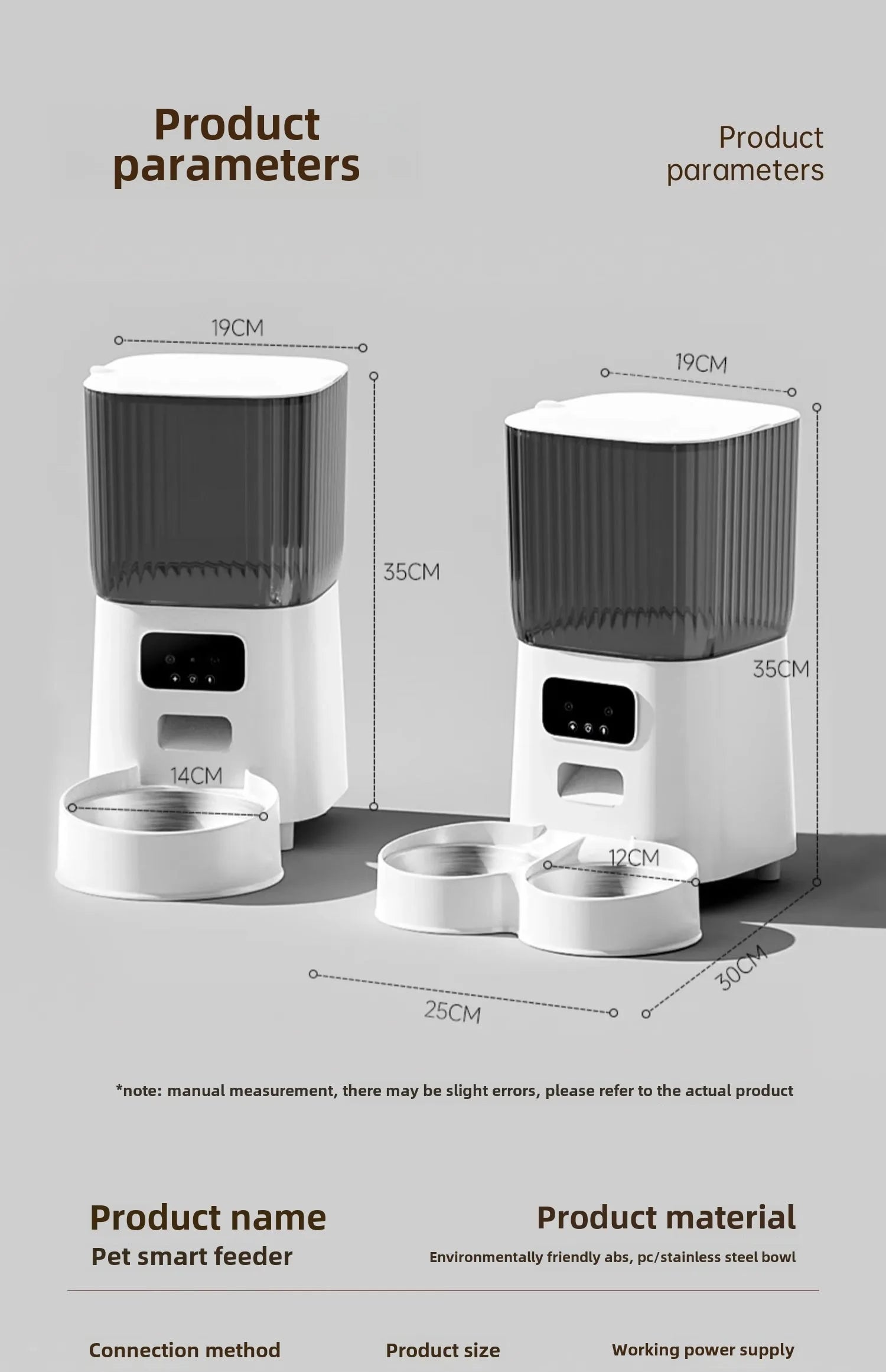 Smart WiFi Cat Feeder with HD Camera - 5L Automatic Pet Food Dispenser with Voice Control & Stainless Steel Bowl