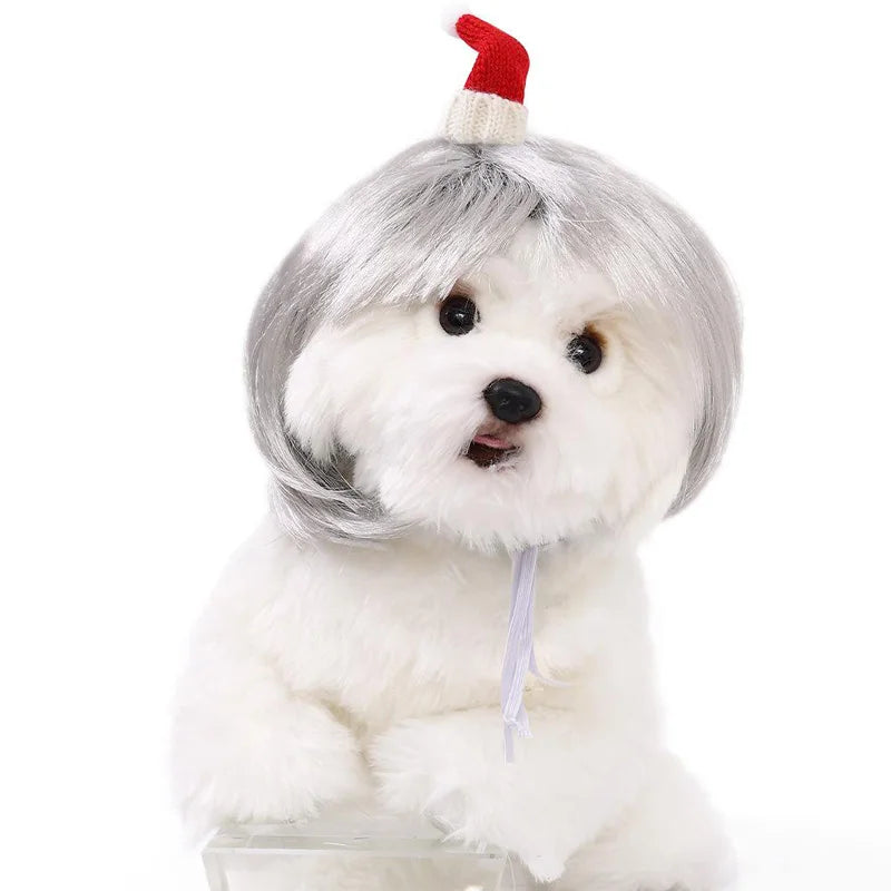 Handwoven Cat Wig - Novelty Pet Costume Accessory