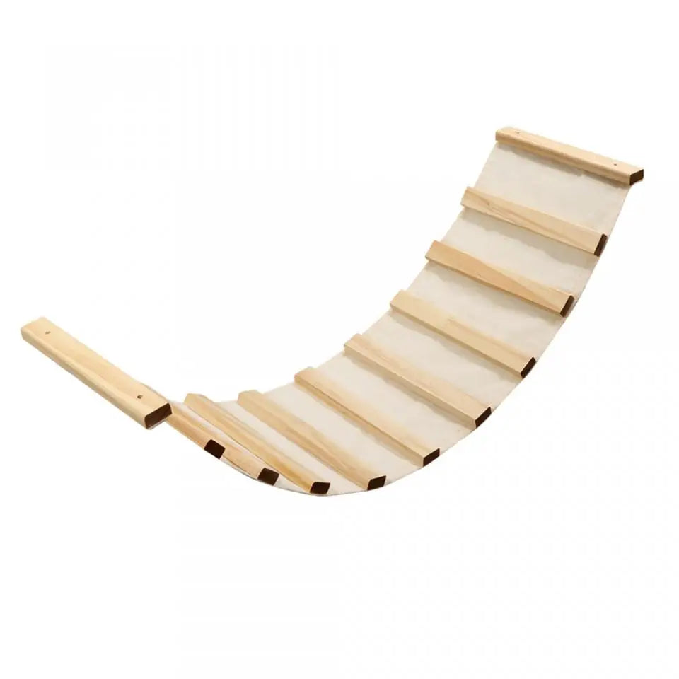 Wooden Cat Wall Climbing System - Modular Shelves & Scratching Posts with Sisal Rope