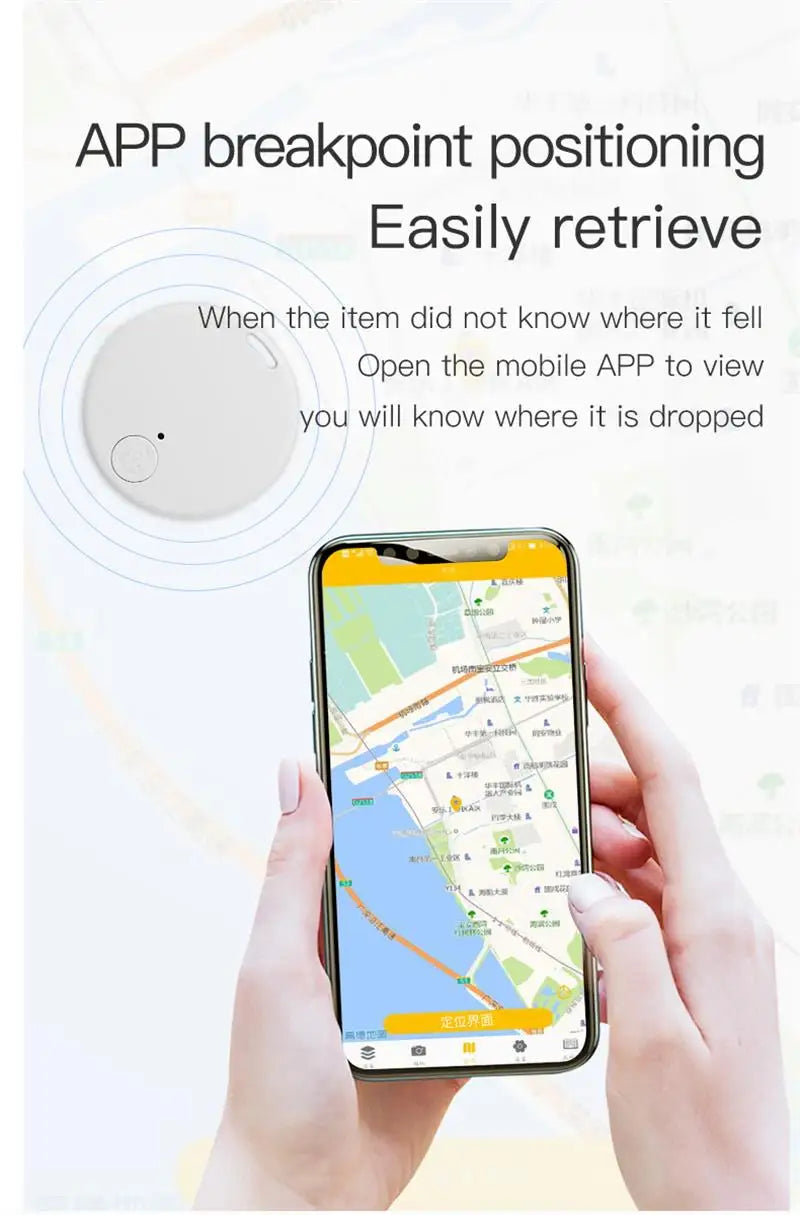 Bluetooth Cat Safety Tracker - Mini GPS Locator with Anti-Loss Alerts for Indoor/Outdoor Cats