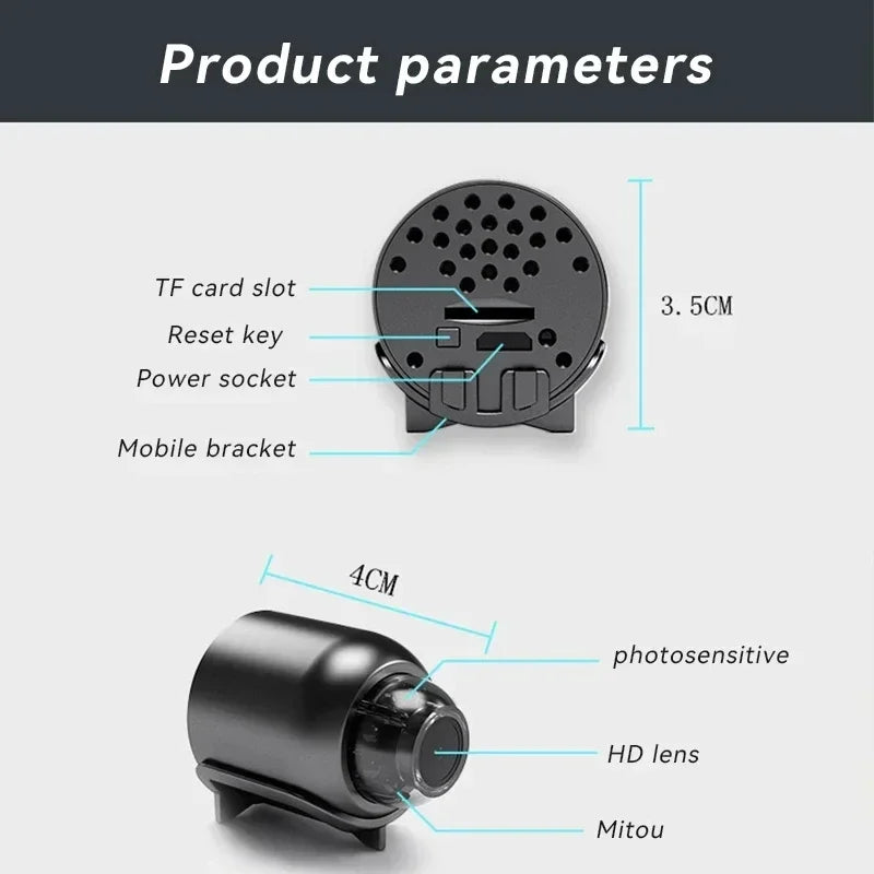 WiFi Smart Security Camera - 4K HD Home Monitoring with Night Vision & Motion Detection