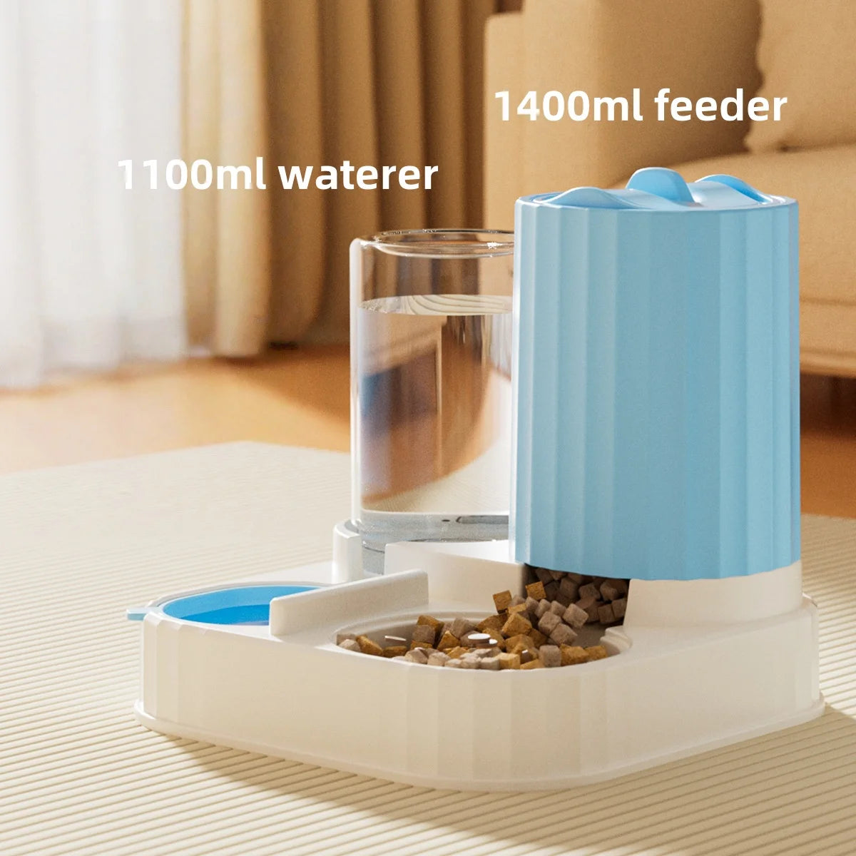 Smart Automatic Cat Feeder - 2-in-1 Food & Water Dispenser with Programmable Timer