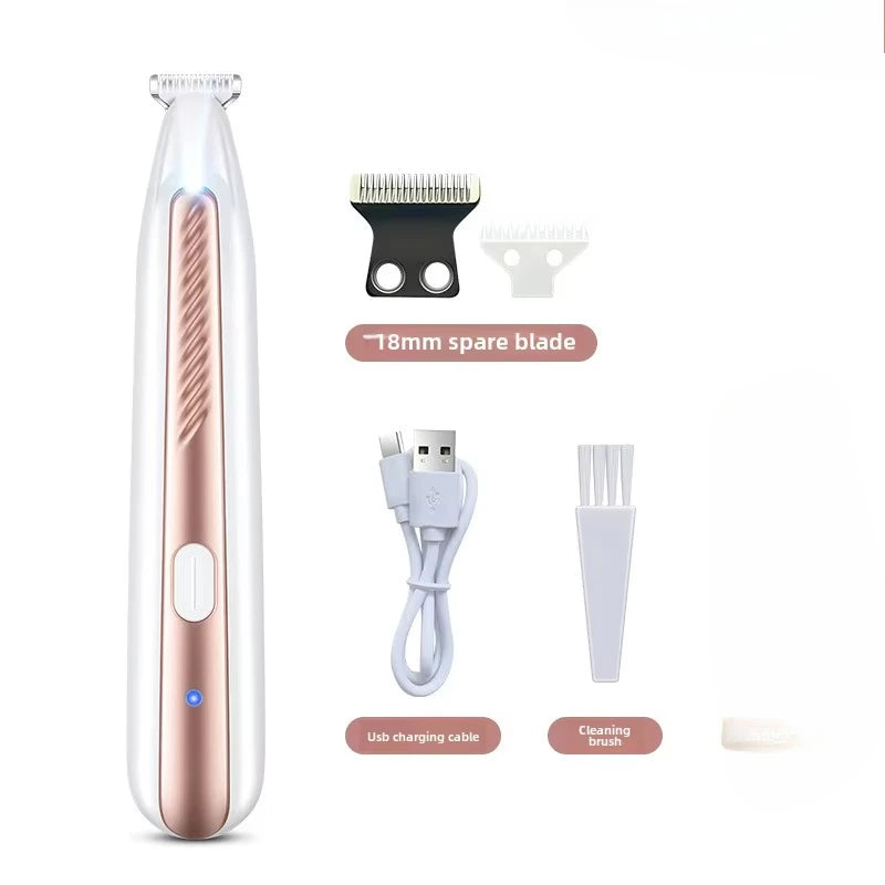 Professional LED Pet Hair Trimmer - Precision Grooming Clipper for Dogs & Cats with Ceramic Blade
