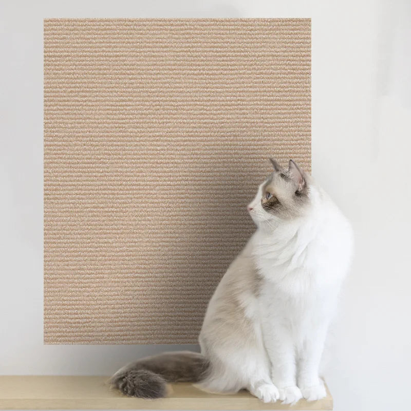Self-Adhesive Cat Scratch Protection Mat - Trimmable Carpet Protector for Sofas and Furniture