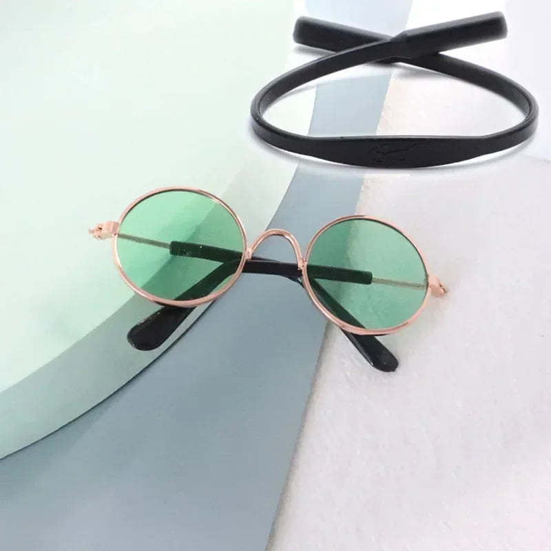Cat Sunglasses with UV Protection - Cute Pet Photo Props for Cats & Small Dogs