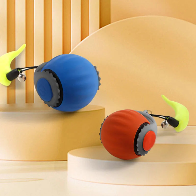 Interactive Smart Cat Ball - Self-Rolling Electronic Toy with Motion Sensors & Bite-Resistant Design
