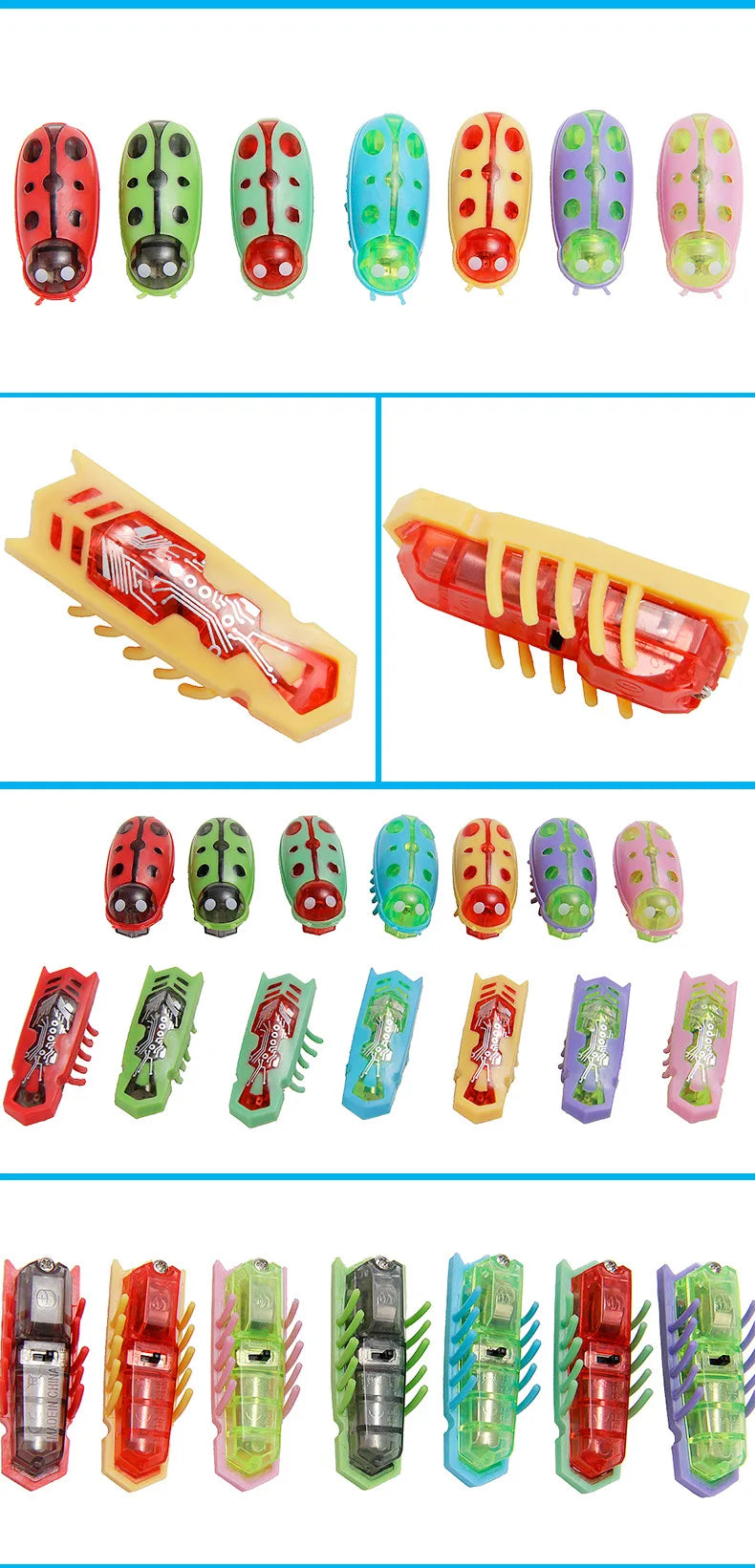 Interactive Electric Bug Cat Toy - Motion-Activated Vibrating Beetle with Obstacle Avoidance