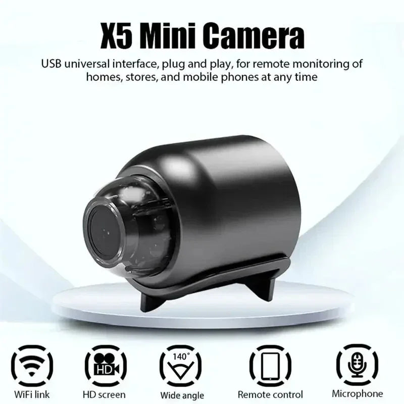 WiFi Smart Security Camera - 4K HD Home Monitoring with Night Vision & Motion Detection