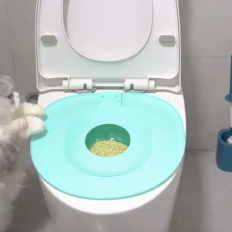 Cat Toilet Training Kit - Progressive Litter-Free System with Adjustable Rings & Secure Mounting