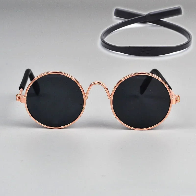Cat Sunglasses with UV Protection - Cute Pet Photo Props for Cats & Small Dogs