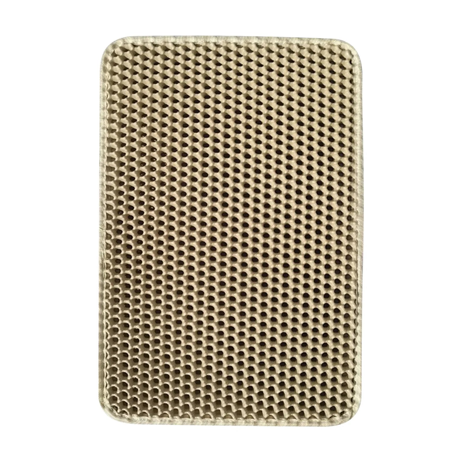 Premium Double-Layer Cat Litter Mat - Non-Slip Honeycomb Design with Superior Tracking Control