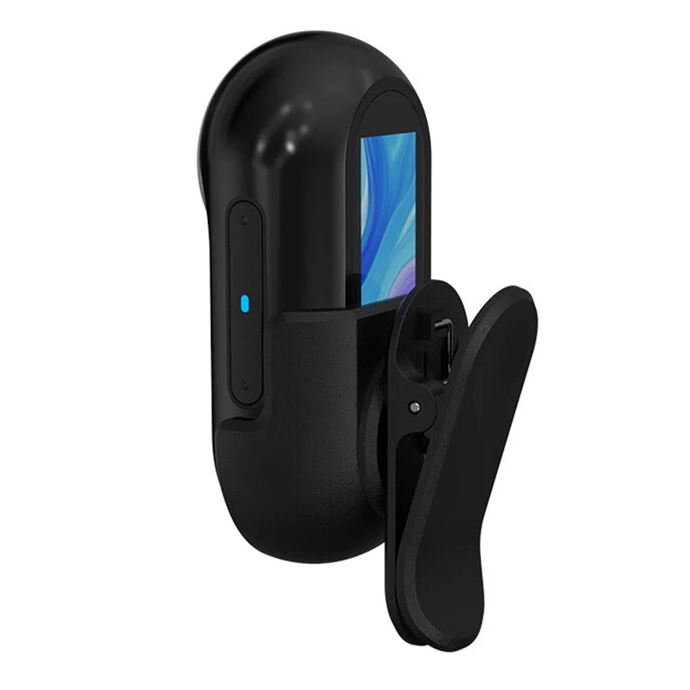 Pet Collar Camera - HD 1080P Wireless Action Camera with Silicone Collar & LCD Screen