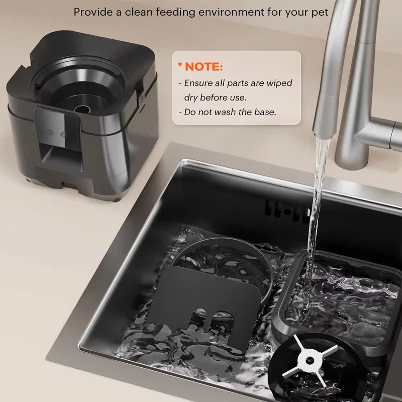 WiFi Smart Automatic Pet Feeder - 2L App-Controlled Cat & Dog Food Dispenser with Scheduled Feeding