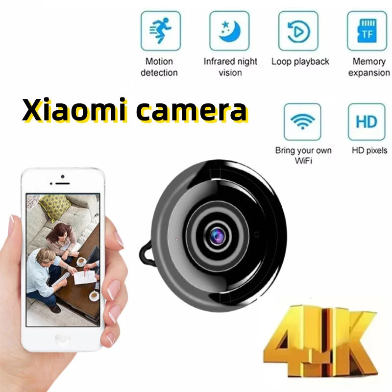 Xiaomi 4K WiFi Pet Monitoring Camera - Indoor/Outdoor Cat Security Camera with Night Vision & Smart Motion Detection