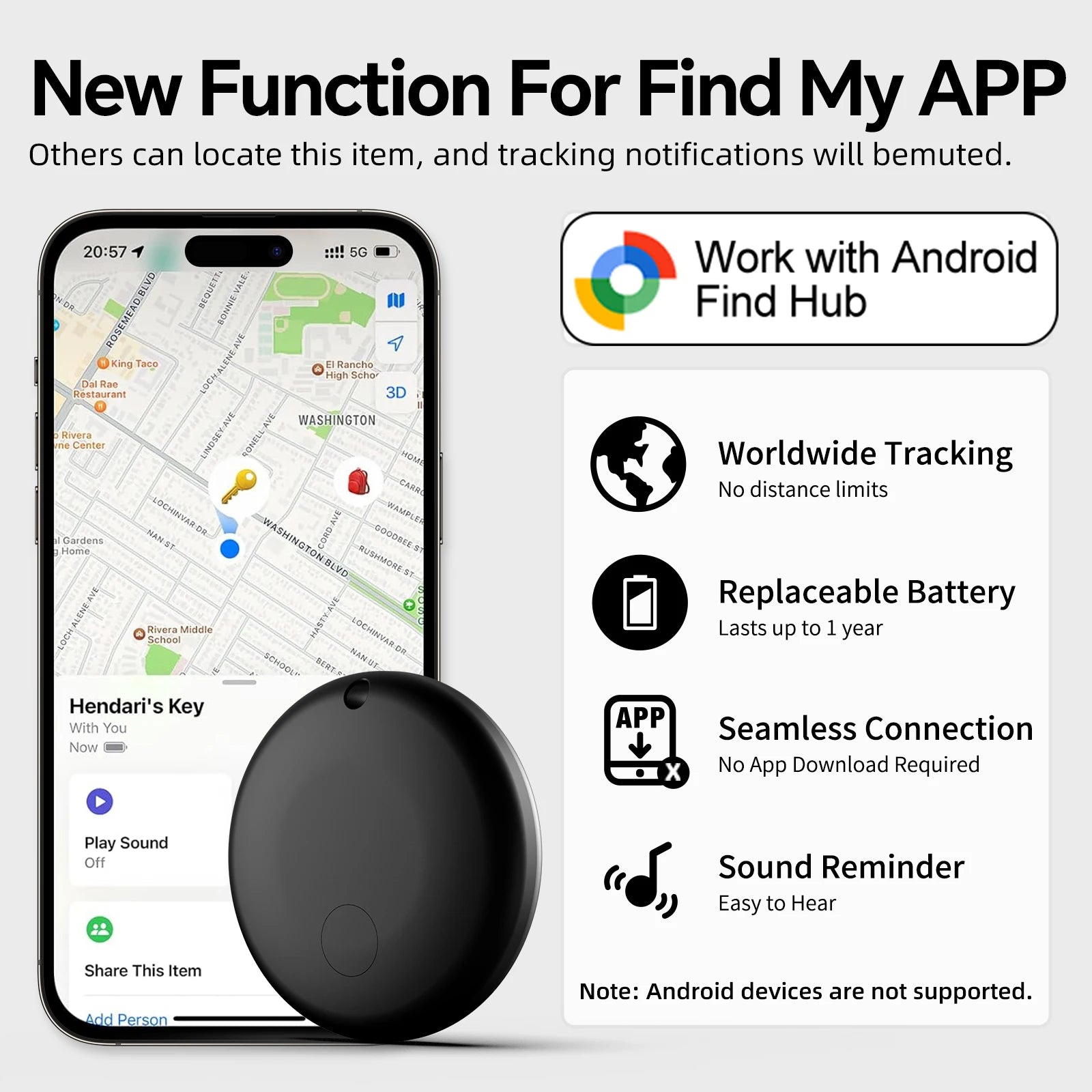 Cat GPS Tracker - Anti-Loss Security Tag Mini Location Device for Cats