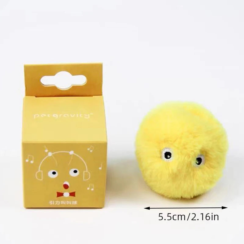 Smart Interactive Cat Balls - Touch-Activated Sound Toys with Realistic Animal Noises & Catnip Compartment