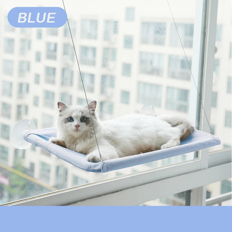 Window Cat Hammock - Suction Cup Mounted Sunny Perch with 20kg Weight Capacity