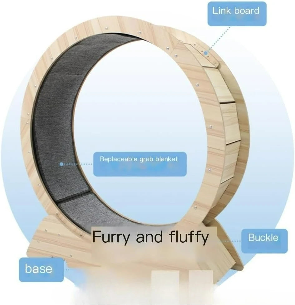Silent Cat Exercise Wheel - Premium Indoor Running Wheel with Safety Guard