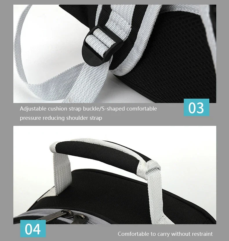 Transparent Space Capsule Cat Backpack - Breathable Pet Carrier with Panoramic Window & Ventilation System