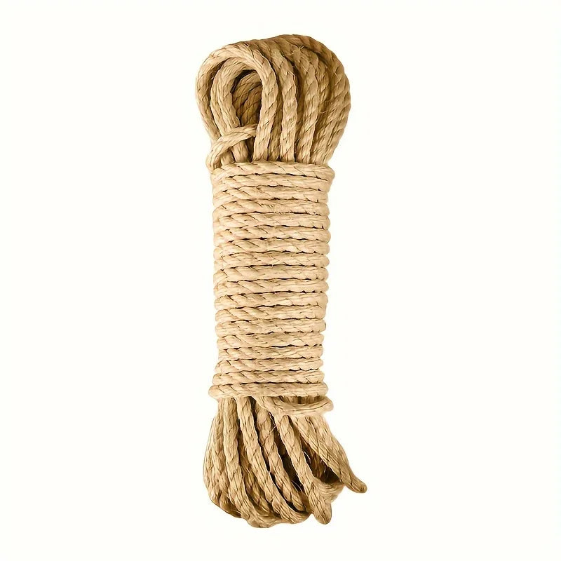Natural Sisal Rope for Cat Scratching Posts - 10m/20m/50m DIY Cat Scratcher Repair & Furniture Protection