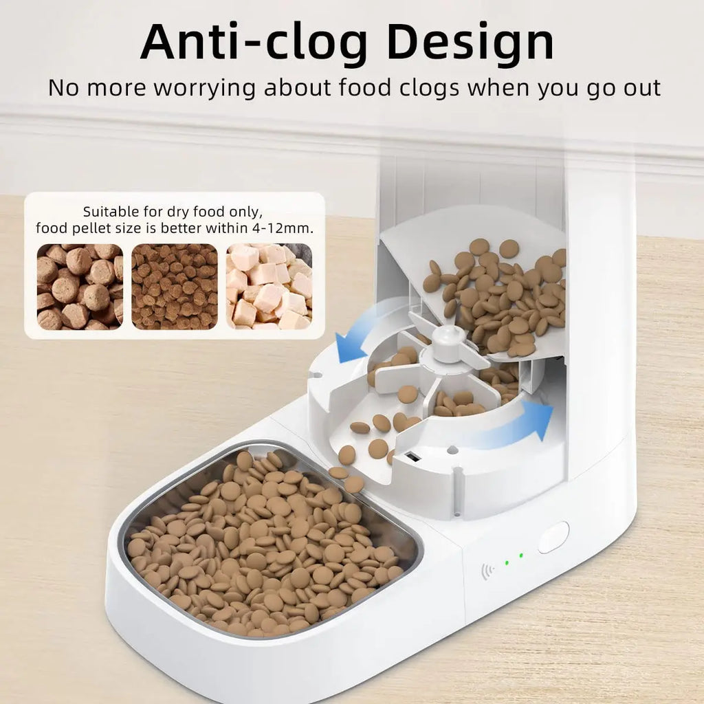 WiFi Smart Automatic Cat Feeder - 4L Capacity with App Control & Scheduled Feeding