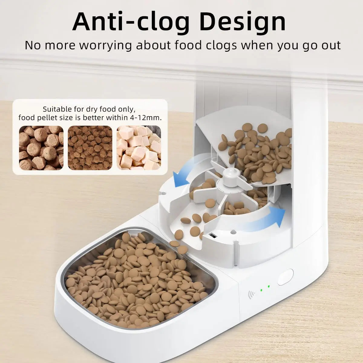 WiFi Smart Automatic Cat Feeder - 4L Capacity with App Control & Scheduled Feeding