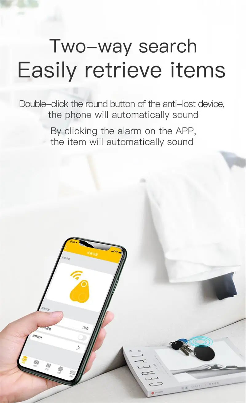 Bluetooth Cat Safety Tracker - Mini GPS Locator with Anti-Loss Alerts for Indoor/Outdoor Cats
