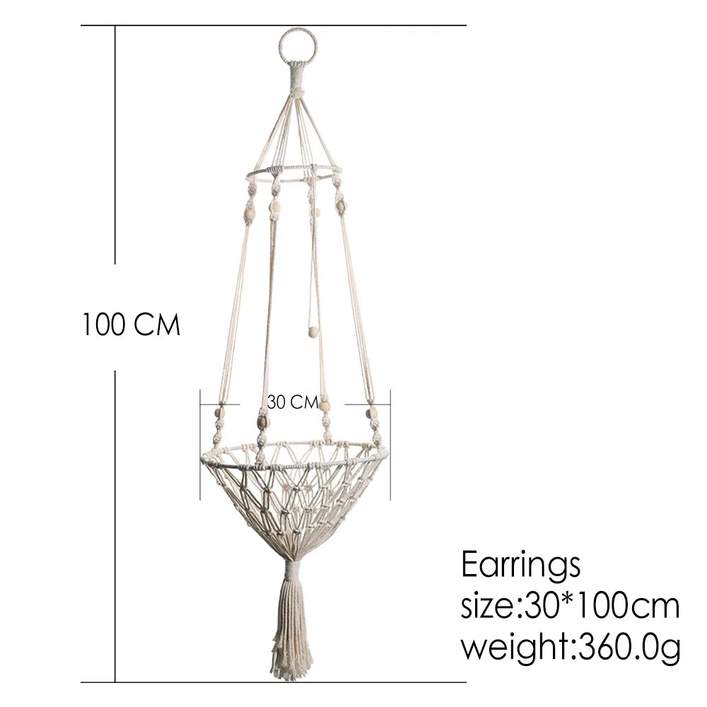 Handwoven Macrame Cat Hammock - Bohemian Cotton Swing Bed for Wall Mounting & Home Décor