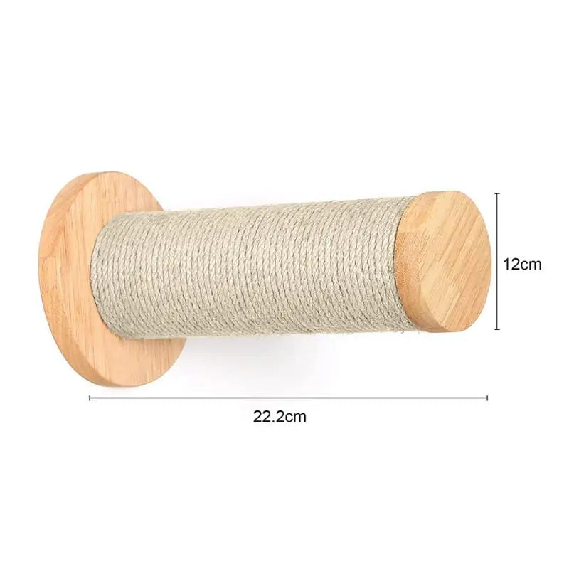 Premium Wooden Cat Wall Furniture Set - Multi-Level Climbing Shelves, Hammocks & Scratching Posts for Indoor Cats