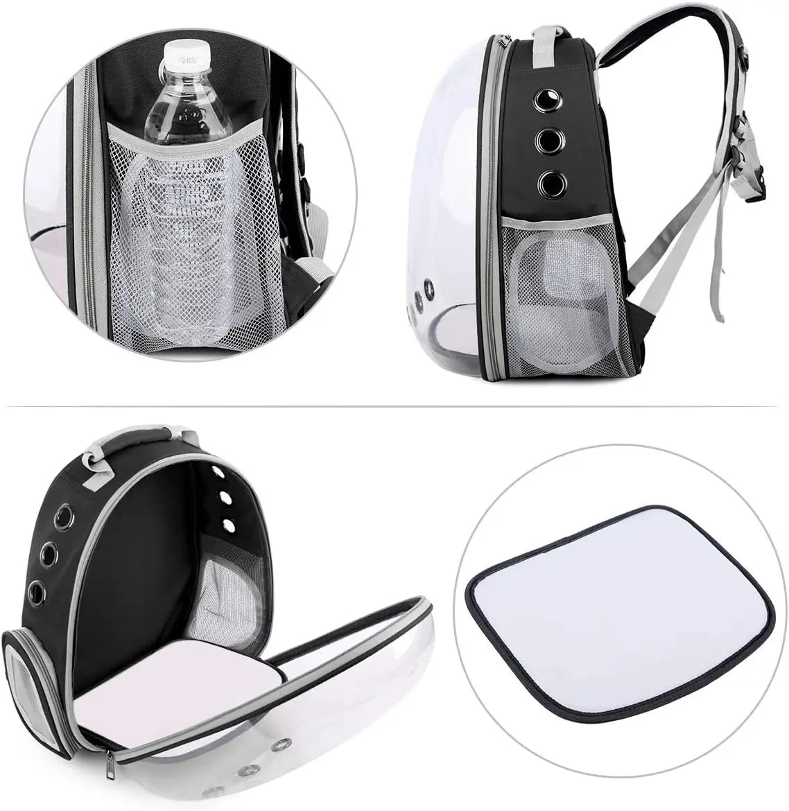 Transparent Bubble Pet Carrier Backpack - Breathable Travel Bag for Cats, Kittens & Small Pets