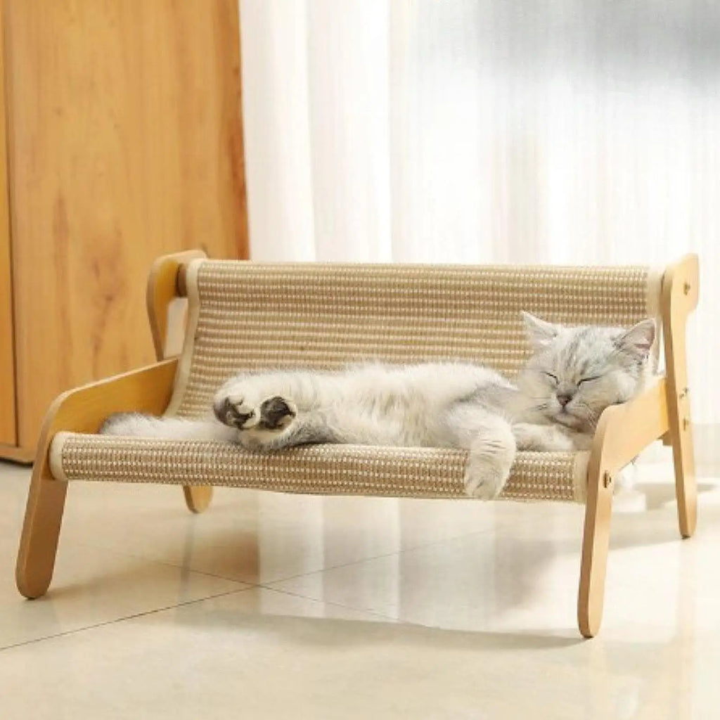 Cat Bed Replacement Cover - Washable Linen Mat for Elevated Pet Cot & Hammock Beds