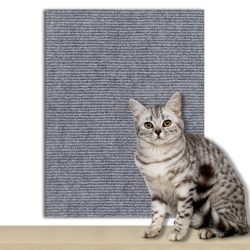 Self-Adhesive Cat Scratch Protection Mat - Wall & Furniture Guard for Sofas and Chairs