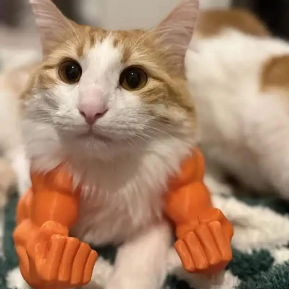 Cat Muscle Arm Costume Accessory - 3D Printed Pet Necklace for Halloween, Birthday Parties & Photo Fun