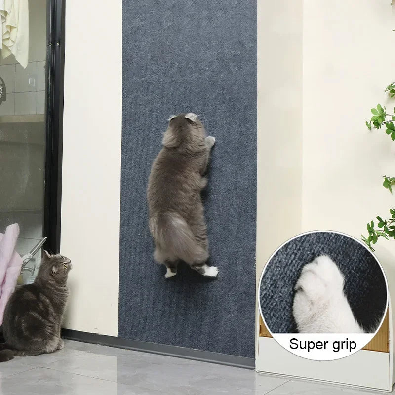 Self-Adhesive Cat Scratch Protection Mat - Wall & Furniture Guard for Sofas and Chairs