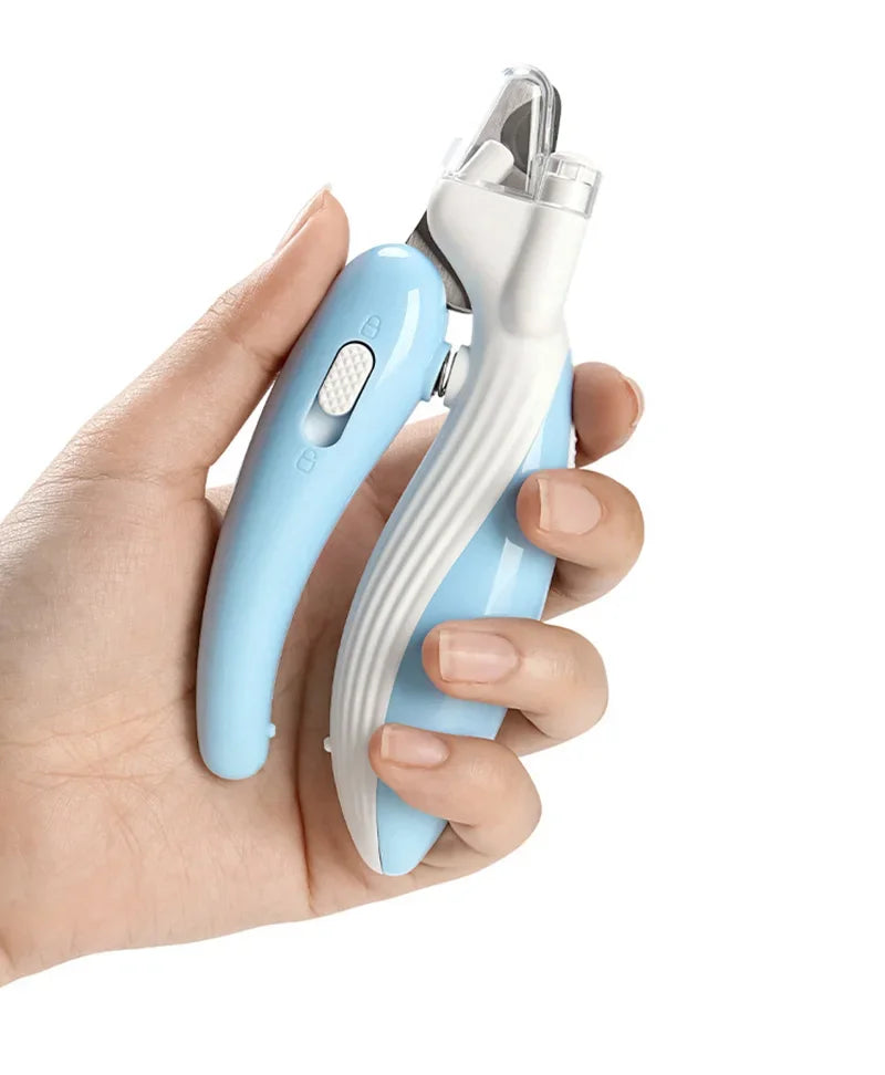 LED Pet Nail Clippers - Professional Illuminated Grooming Scissors for Cats & Small Pets