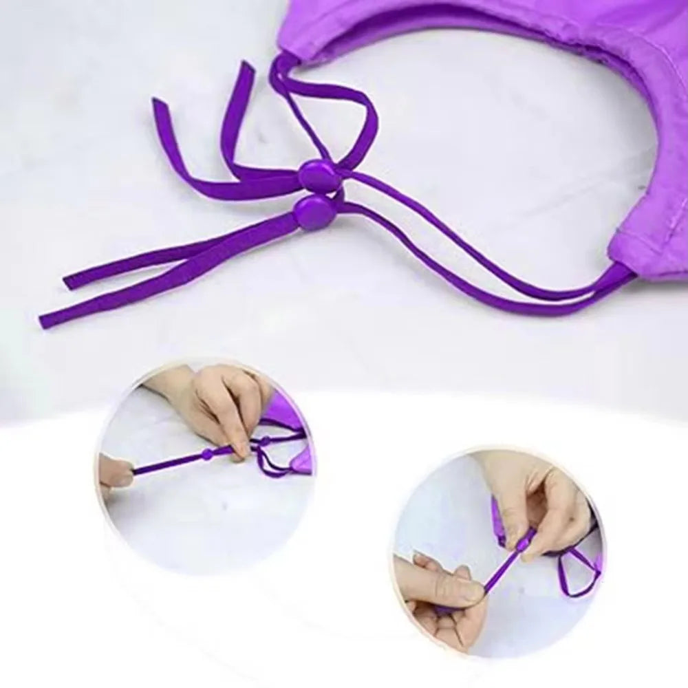Waterproof Cat Bathing Cap - Adjustable Pet Shower Hat with Ear Protection for Bath Time