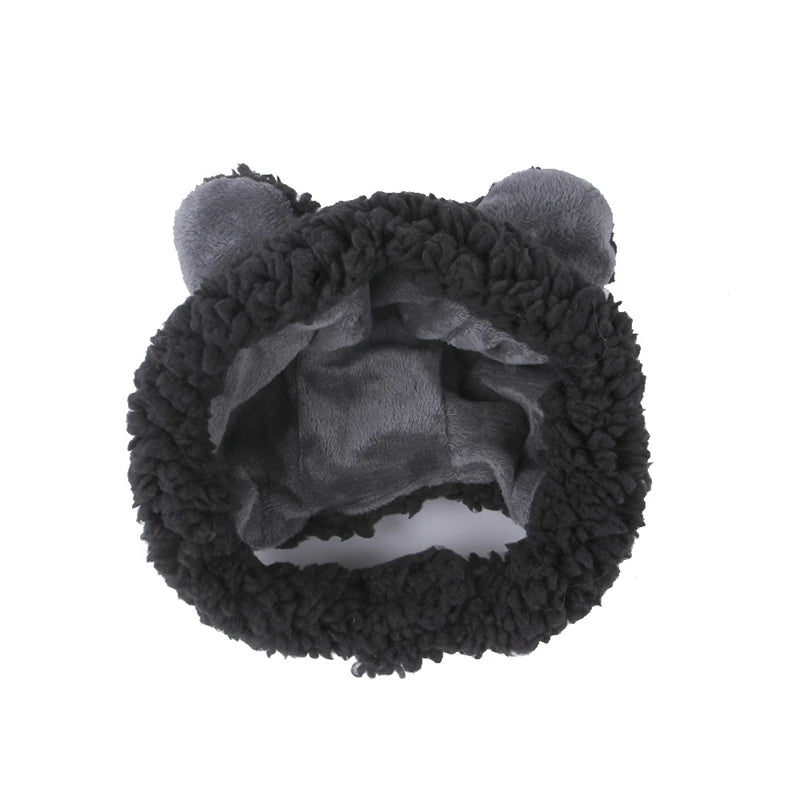 Adorable Bear-Shaped Winter Hat for Cats – Cosy Costume Accessory