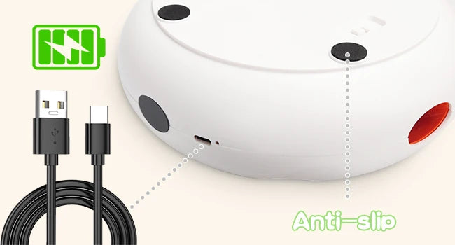 INKZOO Interactive Whack-A-Mole Cat Toy - 7-Hole Automatic Feather Toy for Indoor Cats and Kittens