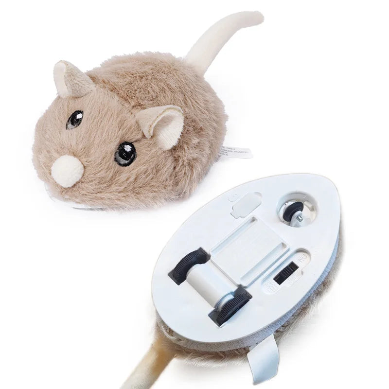 Interactive Electric Mouse Cat Toy - Realistic Moving Plush Pet Entertainment